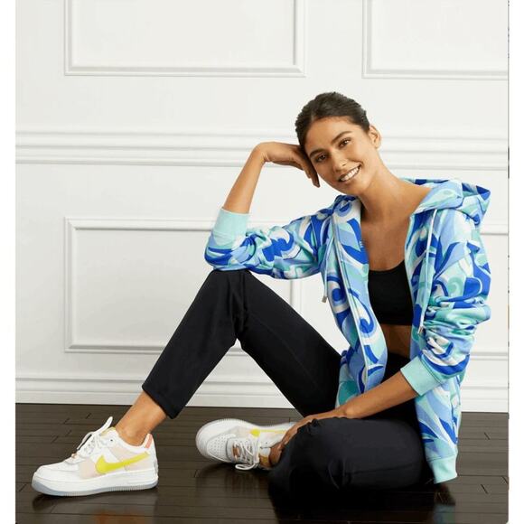 NWT Hill House Ocean Kaleidoscope The Allie Zip-Up Hoodie Hoodie Jacket Size M - Picture 1 of 10